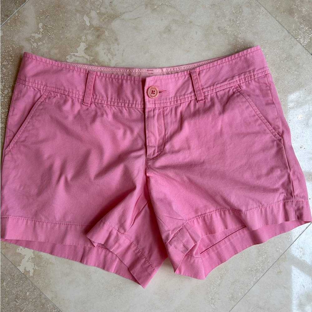 Lilly Pulitzer Callahan Pink Shorts Casual Cotton